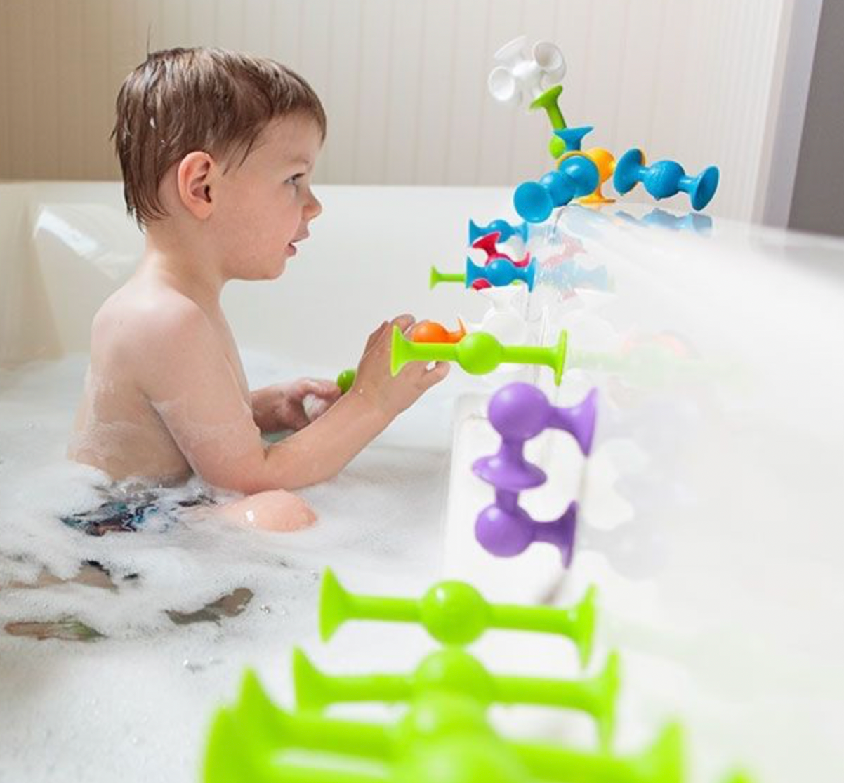 Zuignap constructiespeelgoed - Squigz Deluxe (44 stuks)