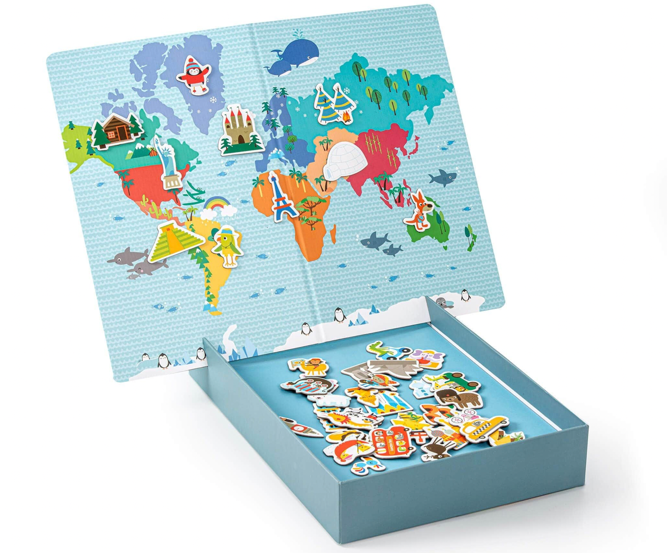 Apli Kids Magnetic Game - WORLD MAP