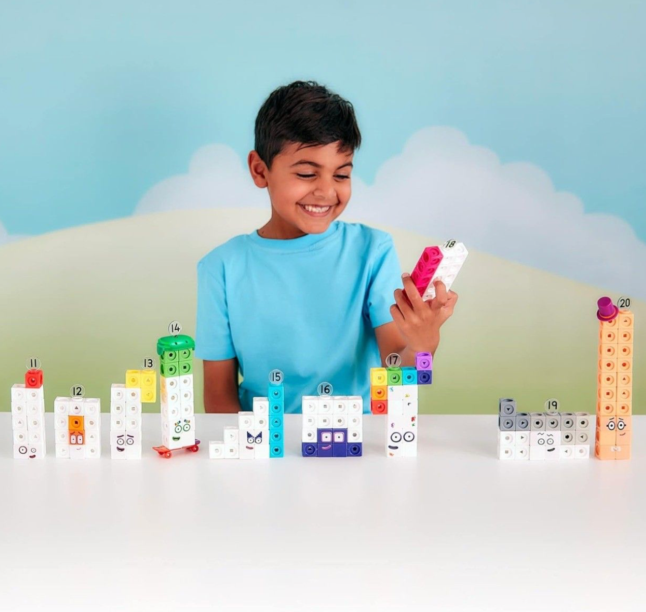 MathLink Cubes Numberblocks Counting Set - Numbers 11 to 20