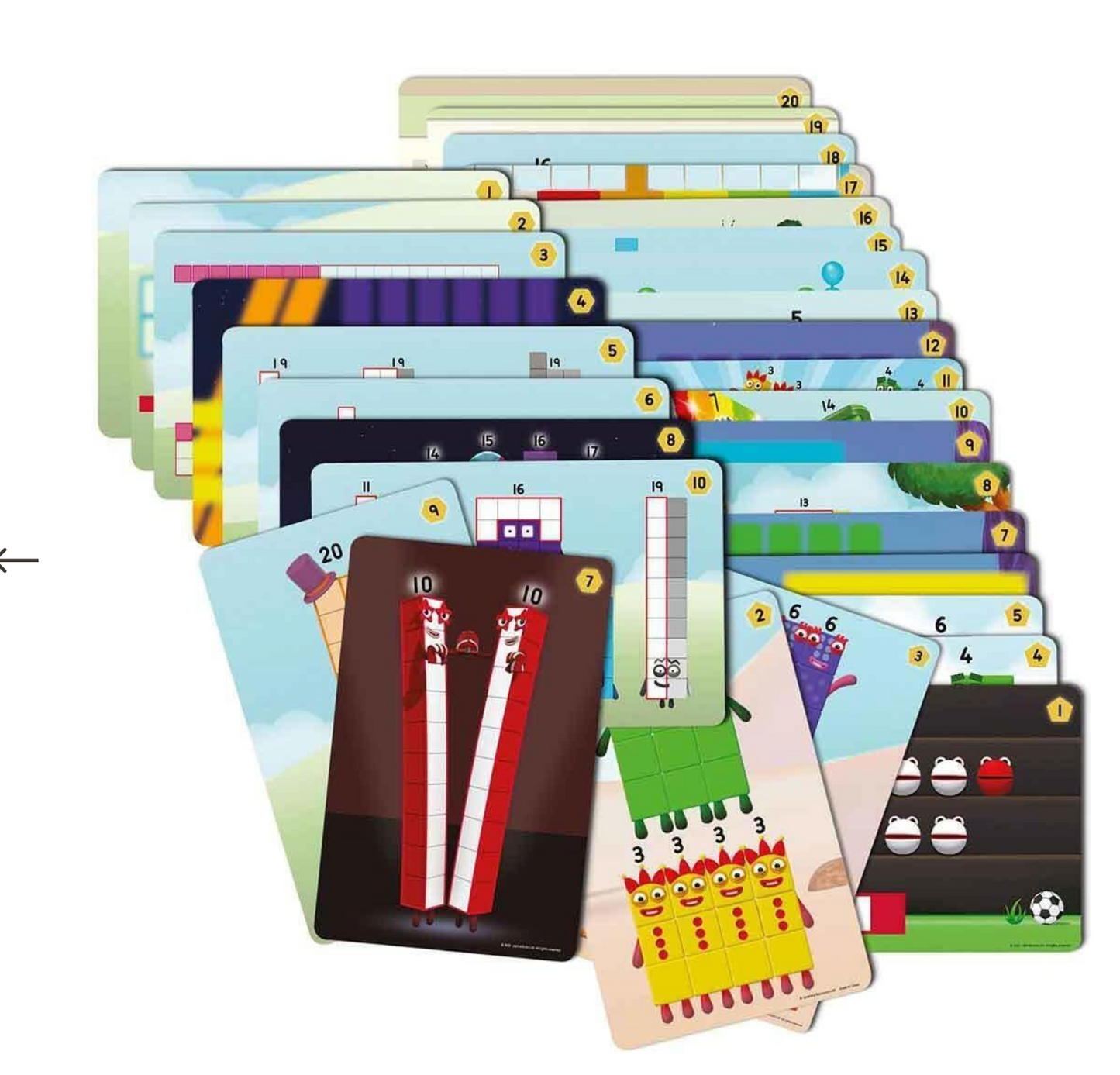 MathLink Cubes Numberblocks Counting Set - Numbers 11 to 20