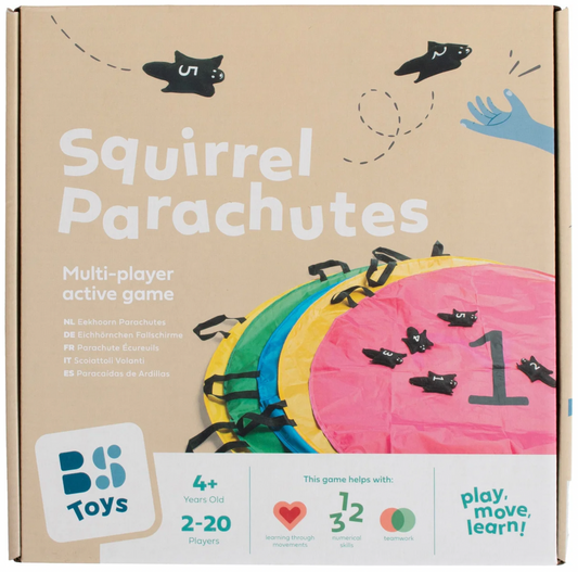 Active outdoor game - Squirrel Parachutes