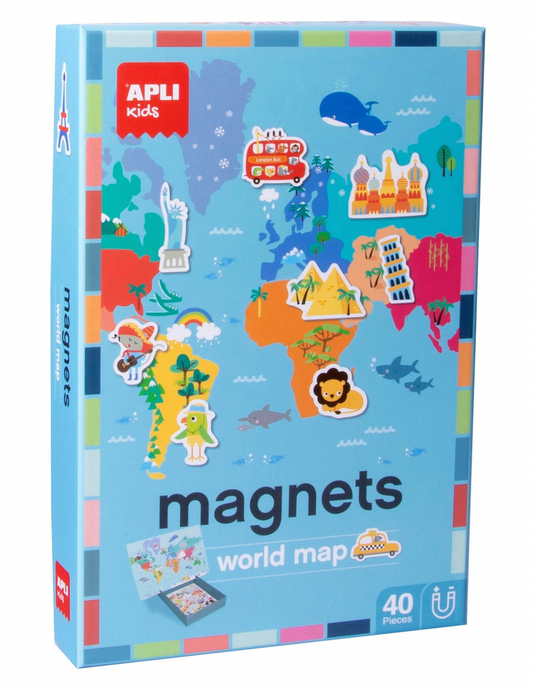 Apli Kids Magnetic Game - WORLD MAP