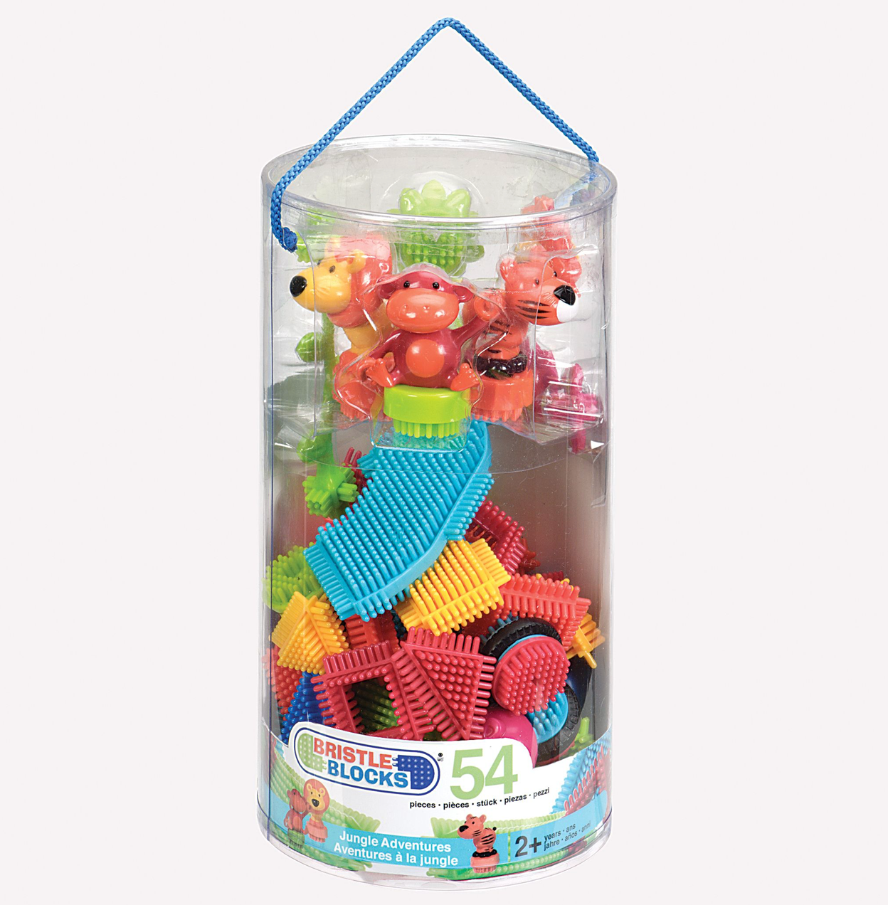 Jungle Bouwset - Borstelblokken (54 Stuks)