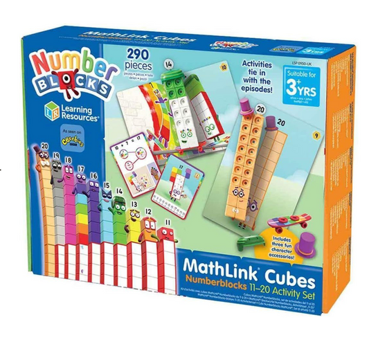 MathLink Cubes Numberblocks Counting Set - Numbers 11 to 20