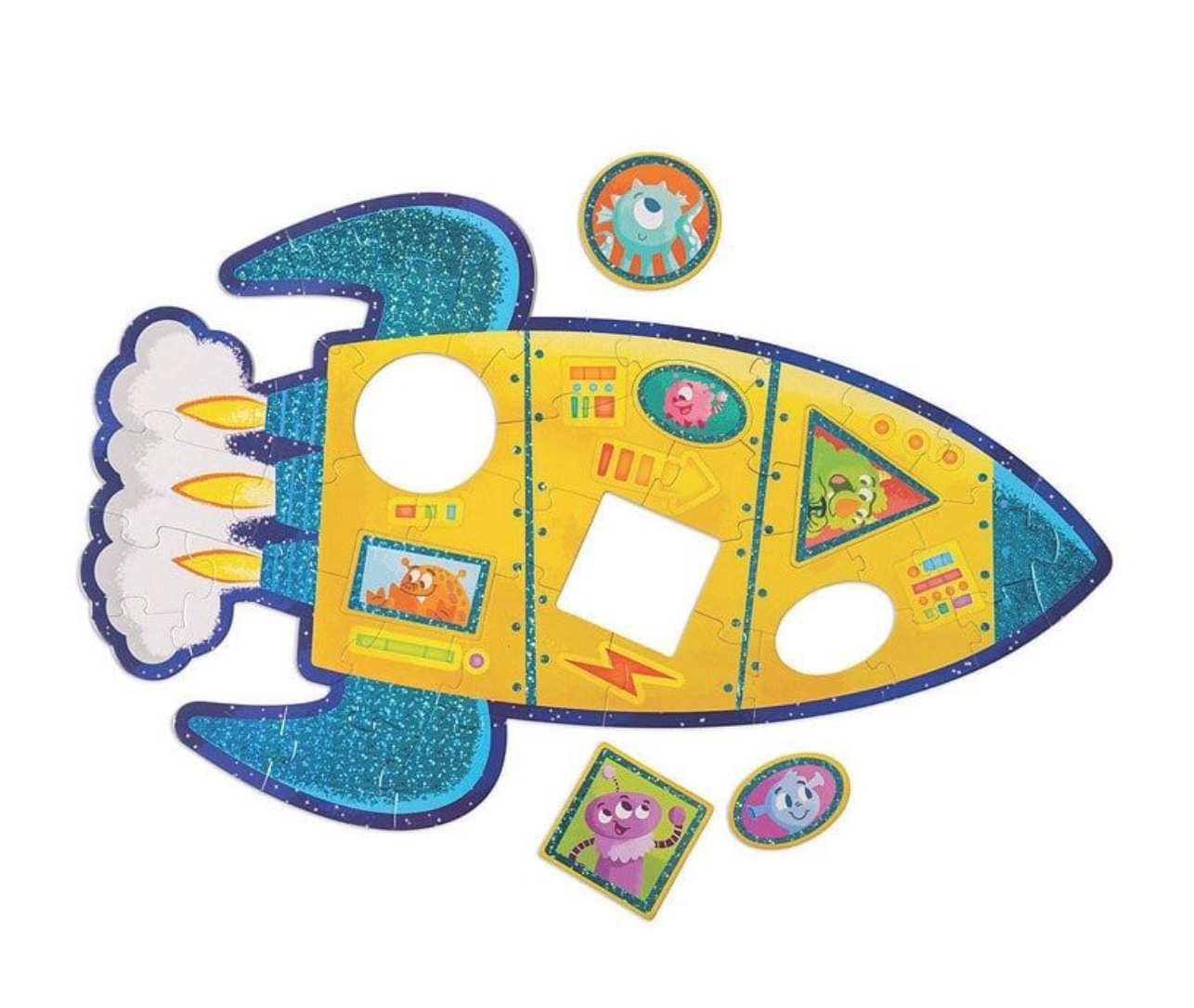 Bodenpuzzle für Kinder - Raketen-Bodenpuzzle