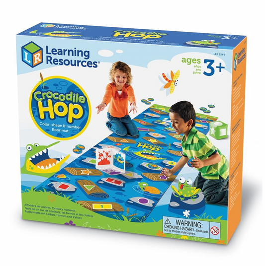 Early math skills development mat - Crocodile Hop