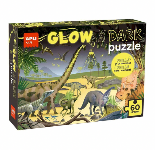Glowing in the dark puzzle - Dinosaurs
